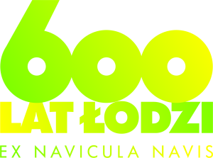 600 lat Łodzi napis