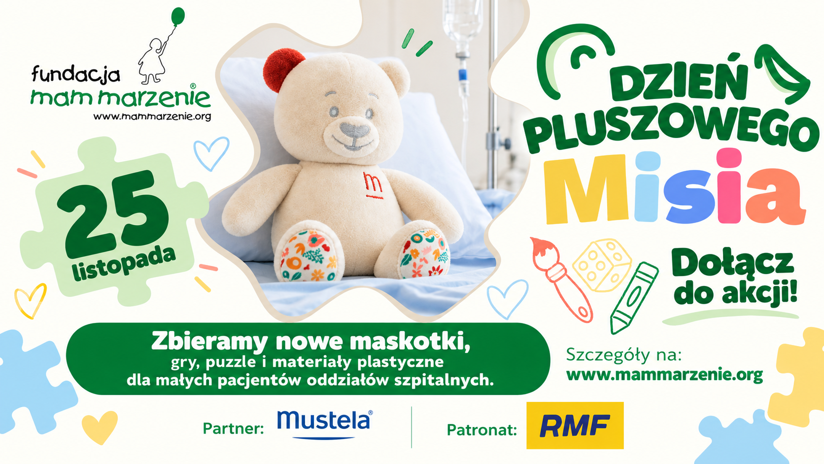 Akcja charytatywna z okazji Dnia Pluszowego Misia