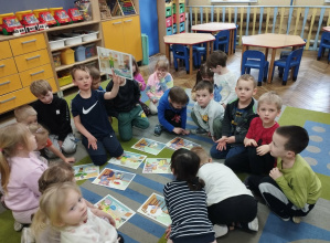 Projekt edukacyjny "Czuciaki" w grupie Krasnoludki. Pan Ble